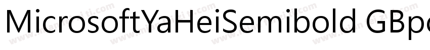 MicrosoftYaHeiSemibold GBpc EUC H字体转换
